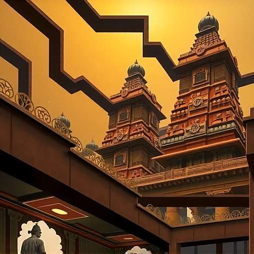 Kedarnath Temple inspired maze in Temple Maze Runner